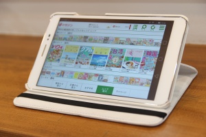 coconの大型タブレットで電子書籍も快適